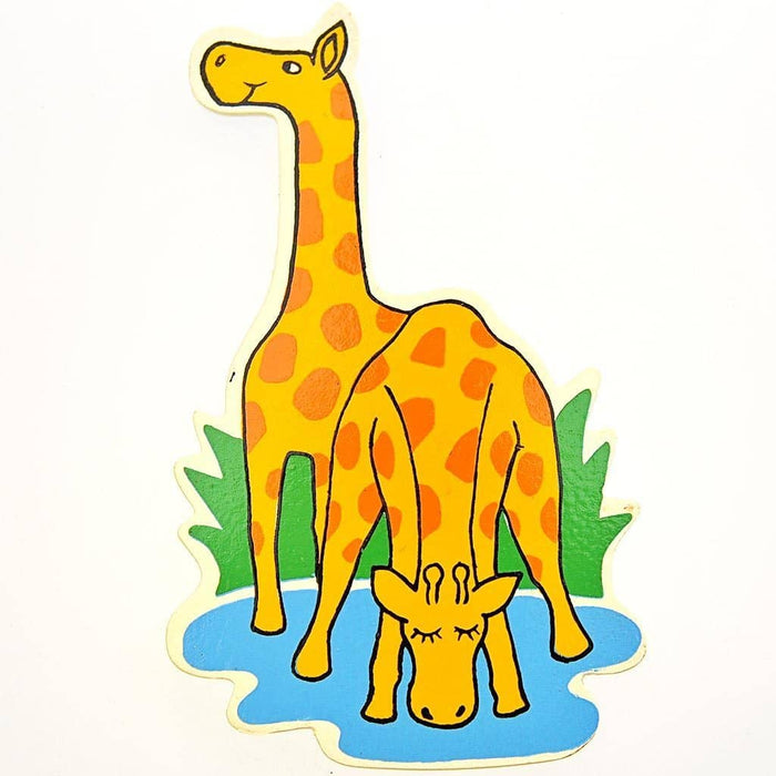 Fair Trade Animal Magnet - Two Giraffes (WSL)