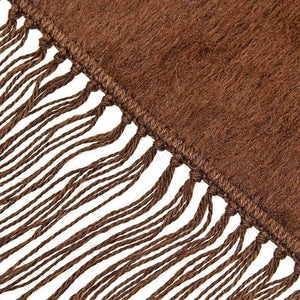 Fair Trade Brushed Alpaca Scarf - Dark Brown