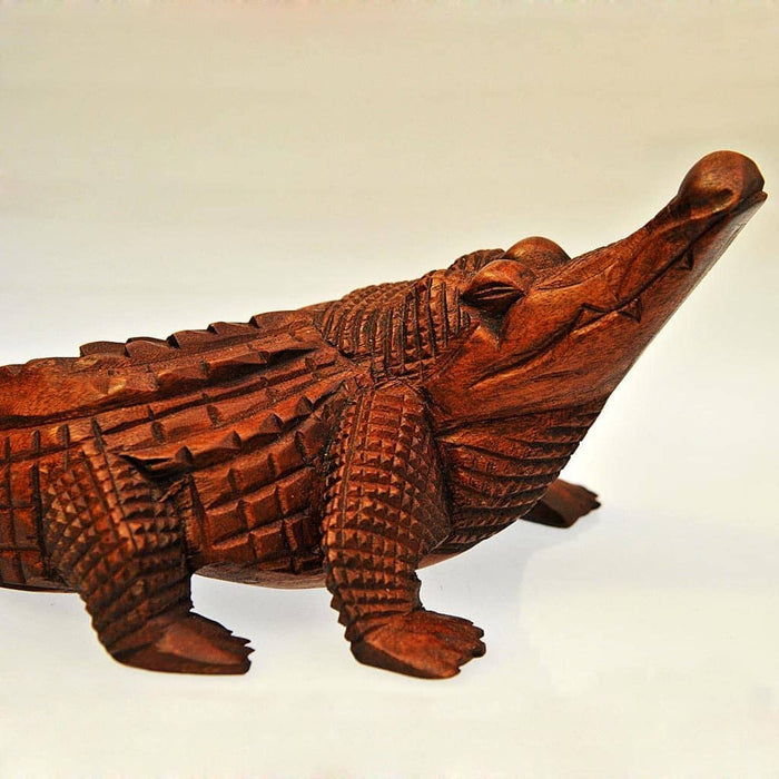 Fair Trade Carved Wooden Crocodile (WSL)