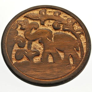 Fair Trade Coasters - Set of Four Mango Wood Elephant Coasters