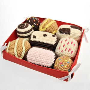 Fair Trade Crocheted Chocs/Cakes in a Tray