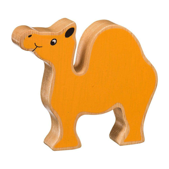 Fair Trade Painted Natural Wooden Yellow Camel (WSL)