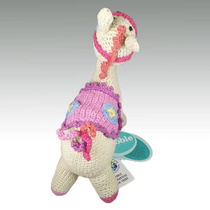 Fair Trade 'Pebblechild' Crocheted Horse Rattle - Pink