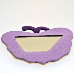Fair Trade Pocket Mirror - Butterfly - Lilac