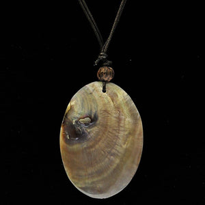 Fair Trade Shell Necklace on Waxed Cord