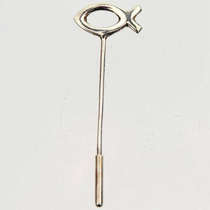 Fair Trade Silver Icthus Stick Pin