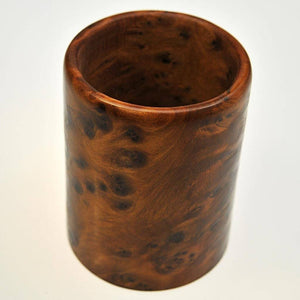 Fair Trade Thuya Wood Penholder - Cylindrical