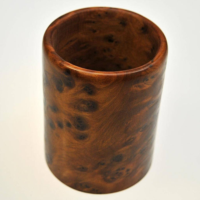 Fair Trade Thuya Wood Penholder - Cylindrical