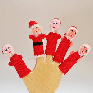 Fair Trade Wool Finger Puppet - Santa Claus