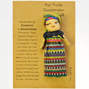 Fair Trade Worry Doll on Card