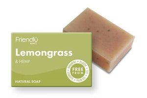 Friendly Soap - Lemongrass & Hemp Bar 95g