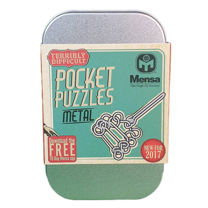 Mensa Pocket Metal Puzzle - 'Terribly Difficult'