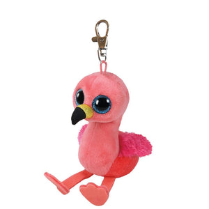 TY Beanie Boo Key Clip - Gilda Flamingo