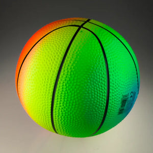 5" Inflated Rainbow Sports Playball