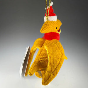 Knitted Pterodactyl Hanging Christmas Decoration (Small)