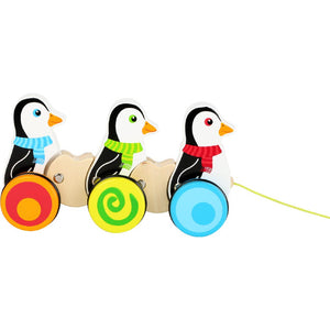 Wooden Pull Along Penguins