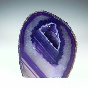 3-4" Cut Base Agate Geode (Purple)