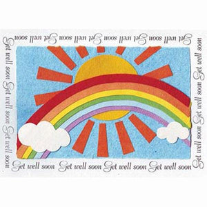 Fair Trade Get Well Soon Card - 'Warm Get Well Wishes'