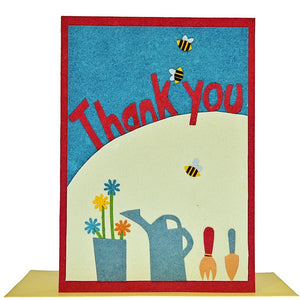 Fair Trade Thank You Card - 'Gardeners Thanks'