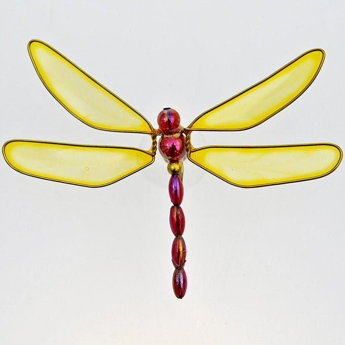 Fair Trade Window Bug in a Box - Yellow Dragonfly