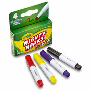 Crayola Mini Pens Mighty Marks Classic Markers (4 pack)