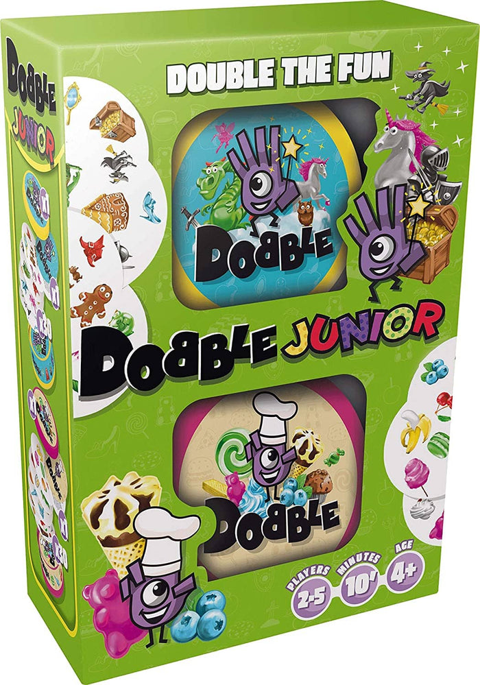 Dobble Junior Card Games x 2 - Fantasia & Food