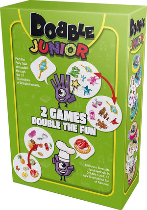 Dobble Junior Card Games x 2 - Fantasia & Food