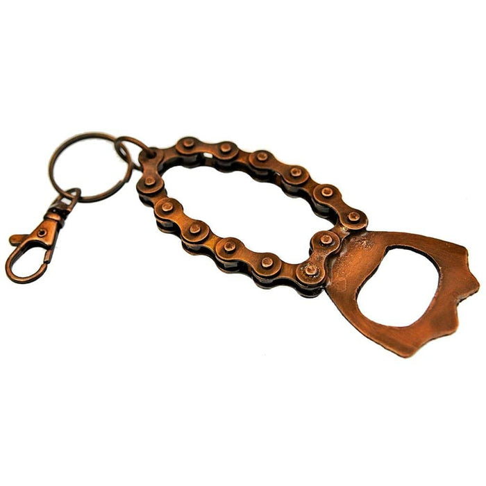 Fair Trade Bicycle Chain Keyring - Bottle Opener