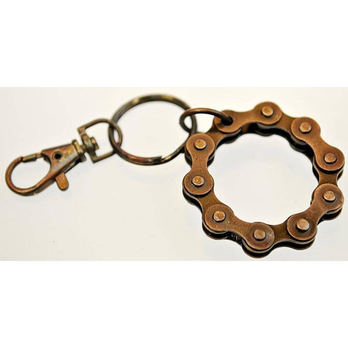 Fair Trade Bicycle Chain Keyring - Circle