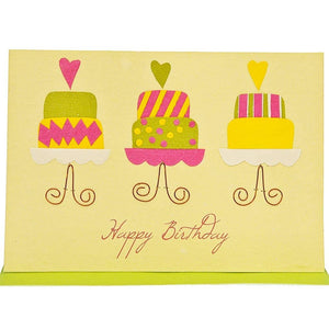 Fair Trade Birthday Card - 'Cake Party'