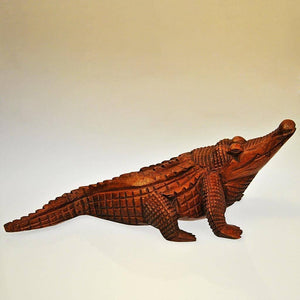 Fair Trade Carved Wooden Crocodile