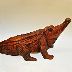 Fair Trade Carved Wooden Crocodile