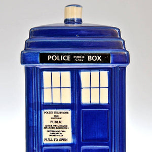 Fair Trade Ceramic Money Box - Blue Police Box