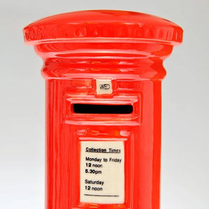 Fair Trade Ceramic Money Box - Red Post Box