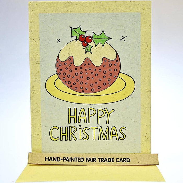 Fair Trade Christmas Card - Christmas Pudding (WSL)