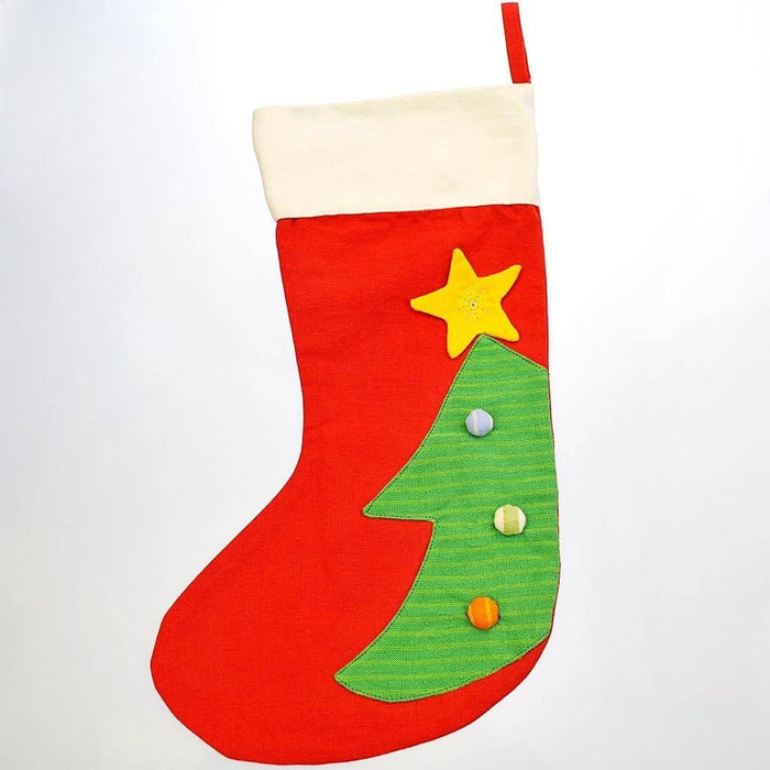 Fair Trade Christmas Stocking - Christmas Tree (WSL)