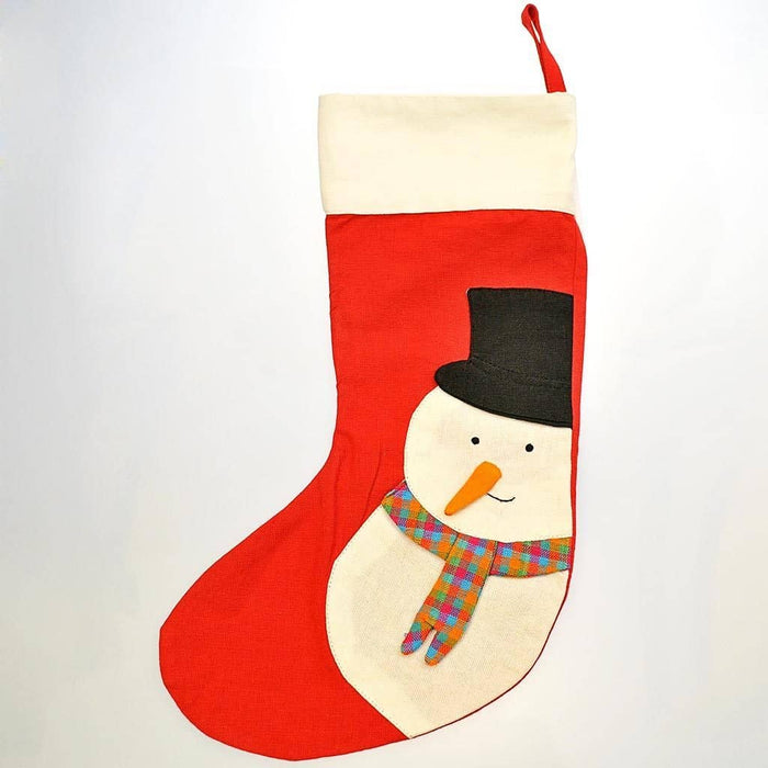 Fair Trade Christmas Stocking - Snowman (WSL)
