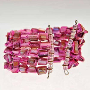 Fair Trade Coral Bead Bracelet - Pink