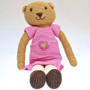 Fair Trade Crocheted Bear Doll - Girl