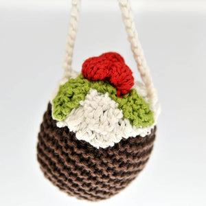 Fair Trade Crocheted Decoration - Christmas Pudding Bauble