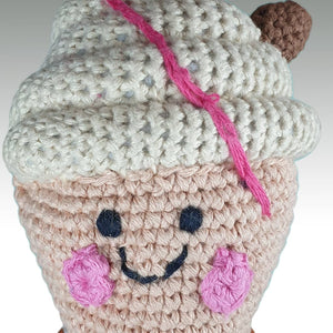 Fair Trade Crocheted Friendly '99' Ice Cream Rattle