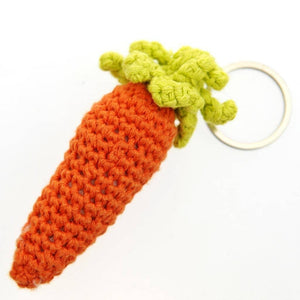 Fair Trade Crocheted Keyring - Carrot