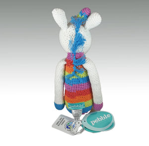 Fair Trade Crocheted Rainbow Unicorn Rattle (Medium)