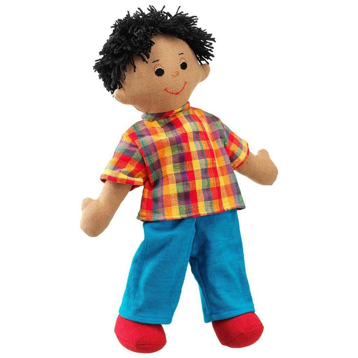 Fair Trade Dad Doll with Brown Skin