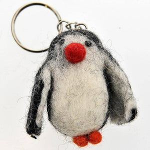 Fair Trade Felt Keyring - Penguin