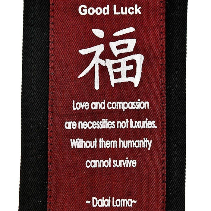 Fair Trade Feng Shui Affirmation Banner - 'Good Luck' - Purple