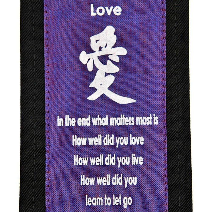 Fair Trade Feng Shui Affirmation Banner - 'Love' - Purple