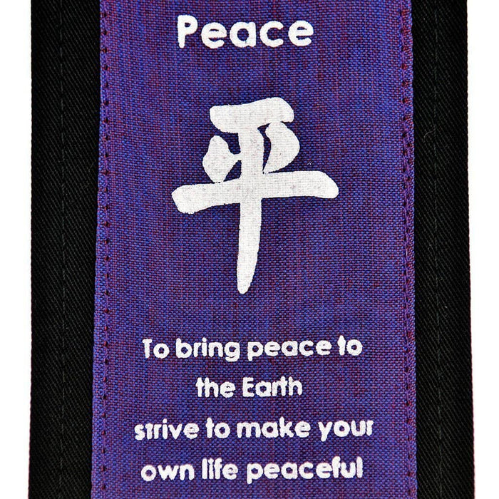 Fair Trade Feng Shui Affirmation Banner - 'Peace' - Purple