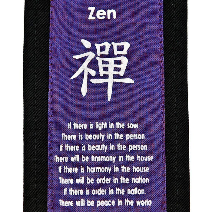 Fair Trade Feng Shui Affirmation Banner - 'Zen' - Purple