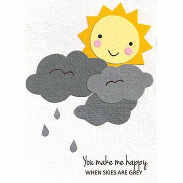 Fair Trade Greetings Card - 'You Make Me Happy'